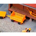 2 Bahnsteigwagen, orange