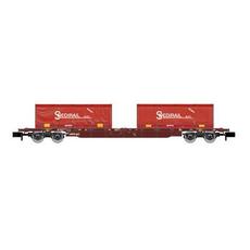 FS, 4-achs. Containerwagen Sgnss