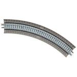4 Gleise, gebogen, in Beton-Viaduktbettung, 45°, r 243 mm
