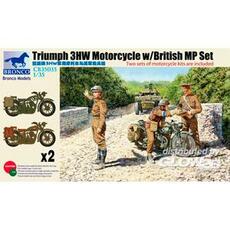Triumph 3HW Motocycle w/MP Figure Set