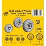B-25 Mitchell Wheels/ Cross Tread Pattern 1/48 / for HK kit in 1:48