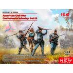 American Civil War Confederate Infantry.Set #2 (100% new molds) in 1:35