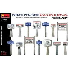 French Concrete Road Signs 1930-40\'s. Normandy in 1:35
