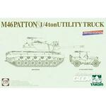 MEDIUM TANK M46  PATTON + 1/4 ton UTILITY TRUCK Limited Edition