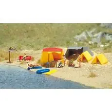 Motiv-Set: Ein kleiner Campingplatz