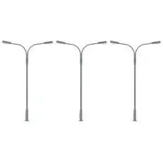 LED-Kofferleuchte, zweiarmig, kaltweiß, 3 Stück