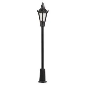 LED-Parklaternen, Sechskantlaterne mit Krone, 3 Stück