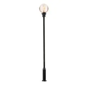 LED-Parklaterne, Kugel-Aufsatzleuchte, warmweiß, 3 Stück