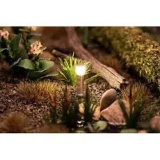 LED-Wegleuchte, silber, warmweiß, 3 Stück