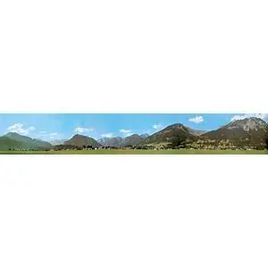 Modellhintergrund-Verlängerung Oberstdorf