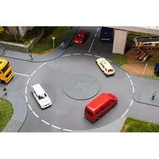 Mini-Kreisverkehr und Verkehrsinsel