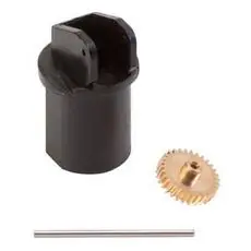 Motorhalter für ø 10 mm Motor, Achse 24 mm / Modul 0,3 Z30
