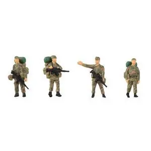 Soldaten mit Gepäck