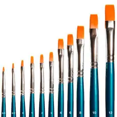 Pinsel-Set, Flachpinsel, synthetisch