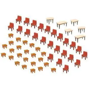 7 Tische und 48 Stühle