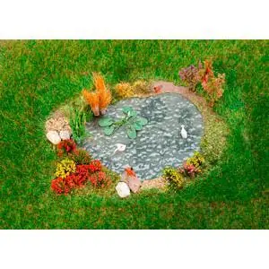 Ziergarten mit Gartenteich