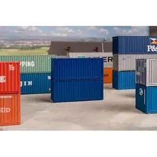 20\' Container, blau, 2er-Set