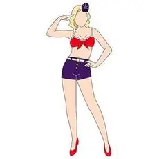 1/12 Real Figure Collection No. 12, Pin-Up-Girl