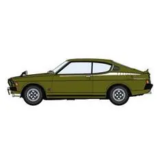 1/24 Mitsubishi Galant GTO 200GSR, späte Version mit Spoiler