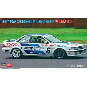 1/24 FET Toms Corolla Levin AE92, 1989 JTC