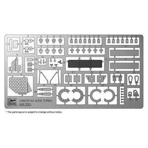 1/24 Detail up Etching parts, Mitsubishi Lancer EX