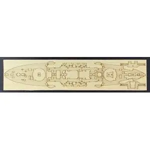 1/700 Holzdeck für Kriegsschiff Mikasa