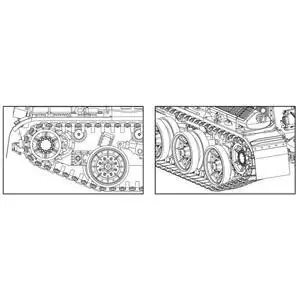 1/35 Kettenglieder für AMX-30B2/AU-F1