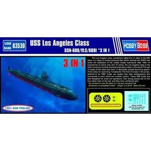 1/350 USS Los Angeles Class SSN-688/VLS/688I *3 IN 1