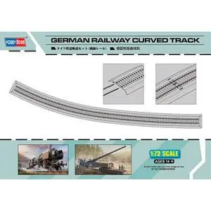 1/72 Eisenbahnschienen, Kurve