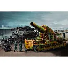 1/35 Mörser Karl 040/041 auf Eisenbahnwagen