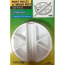 Farbschale mit Pinselhalter