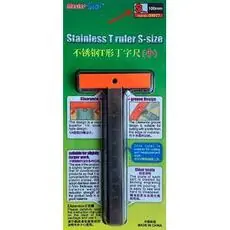 Lineal aus rostfreien Stahl, 10 cm