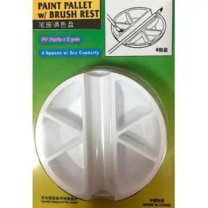 Farbschale mit Pinselhalter