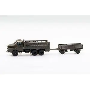 1/87 Henschel LKW HS 3-14 mit Infanterie-Anhänger