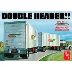 1/25 Double Header Tandem Van Trailer