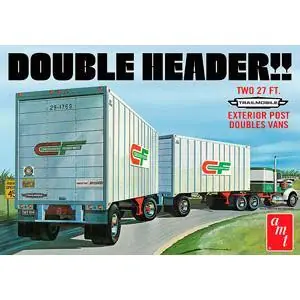 1/25 Double Header Tandem Van Trailer