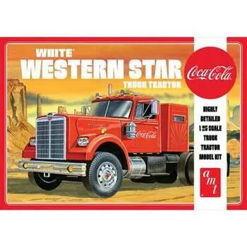 1/25 White Western Star Semi Tractor Coca Cola