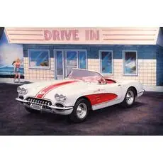 1/25 U.S. Route 66 1960 Chevrolet Corvette Cabriolet