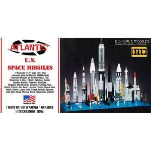1/128 US Space Missiles, 36 pcs