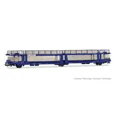Transfesa, dreiachsiger Autotransporter, modernisierter Laeks 63C Hispanauto, blau, Ep. VI Transfesa, dreiachsiger Autotransporter, modernisierter Laeks 63C Hispanauto, blau, Ep. VI