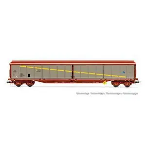 RENFE, 4-achs. Schiebewandwagen JJPD, Braun/Silber