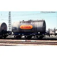 RENFE, 2-tlg. Set 3-achs. Kesselwagen, Grau, Elosua