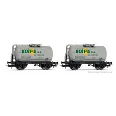 RENFE, 2-tlg. Set 2-achs. Kesselwagen Koipe