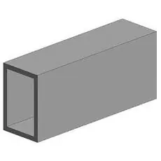 Rechteckrohr, 350x3,2x6,3 mm,3Stück