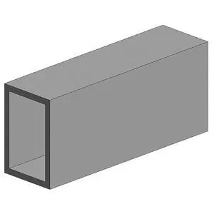 Rechteckrohr, 350x3,2x6,3 mm,3Stück