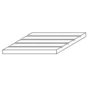 Strukturplatte, 0,5x150x300 mm. Spur H0-Maßstab, 1 Stück