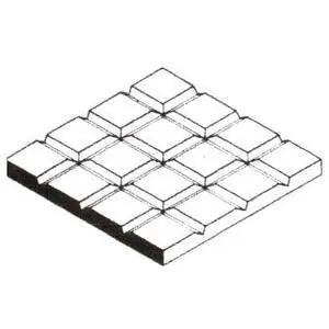 Gehwegplatten, 1x150x300 mm, Raster 12,7 mm, 1 Stück