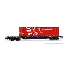 Mercitalia Intermodal, vierachsiger ContainerwagenSgnss, blau, mit 45\' Container Codognotto, E Mercitalia Intermodal, vierachsiger ContainerwagenSgnss, blau, mit 45\' Container Codognotto, E