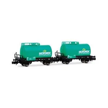 CH WASCO, 2er-Set, 2-Achs-Tankwagen MOTOREX, türkis, Ep. VI