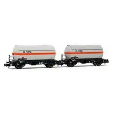 DB, 2-tlg. Set 2-achs. Gaskesselwagen, VTG